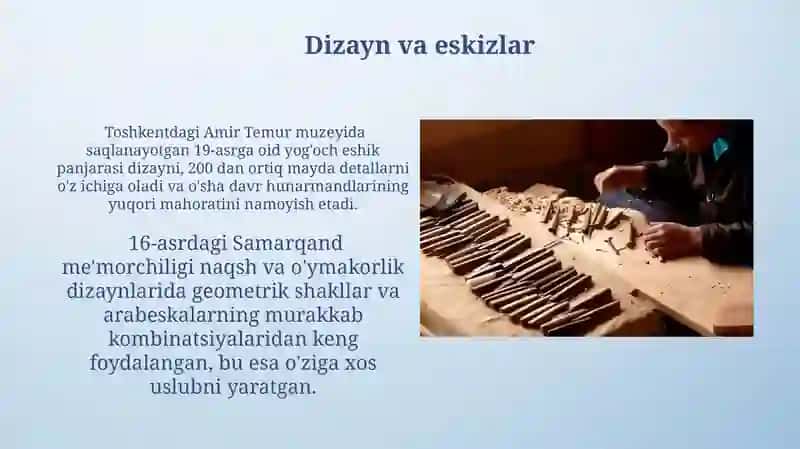 Yog'och o'ymakorligi 4