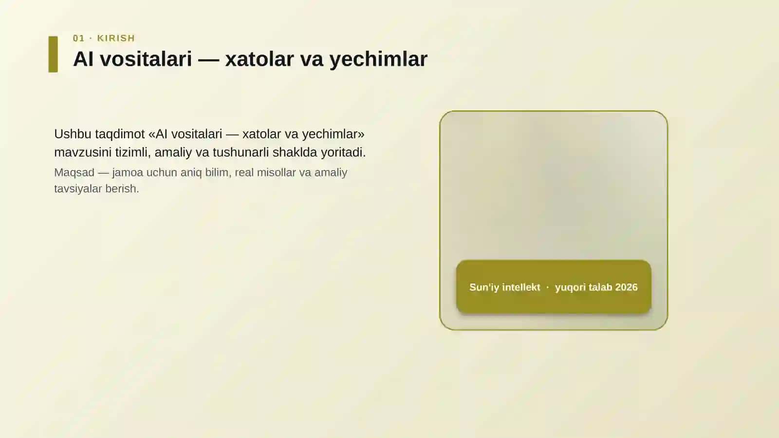 AI vositalari — xatolar va yechimlar 4