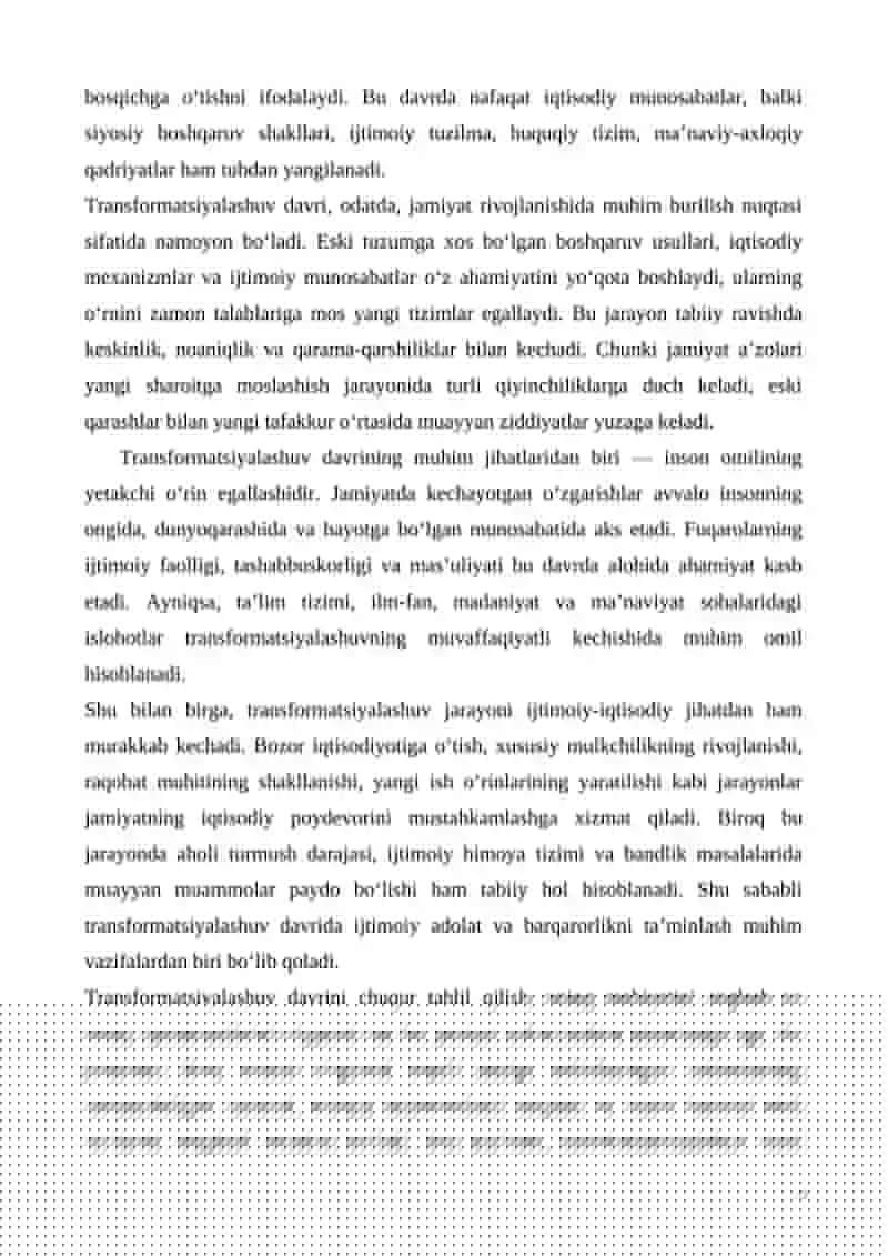 Transformatsiyalashuv davri 4