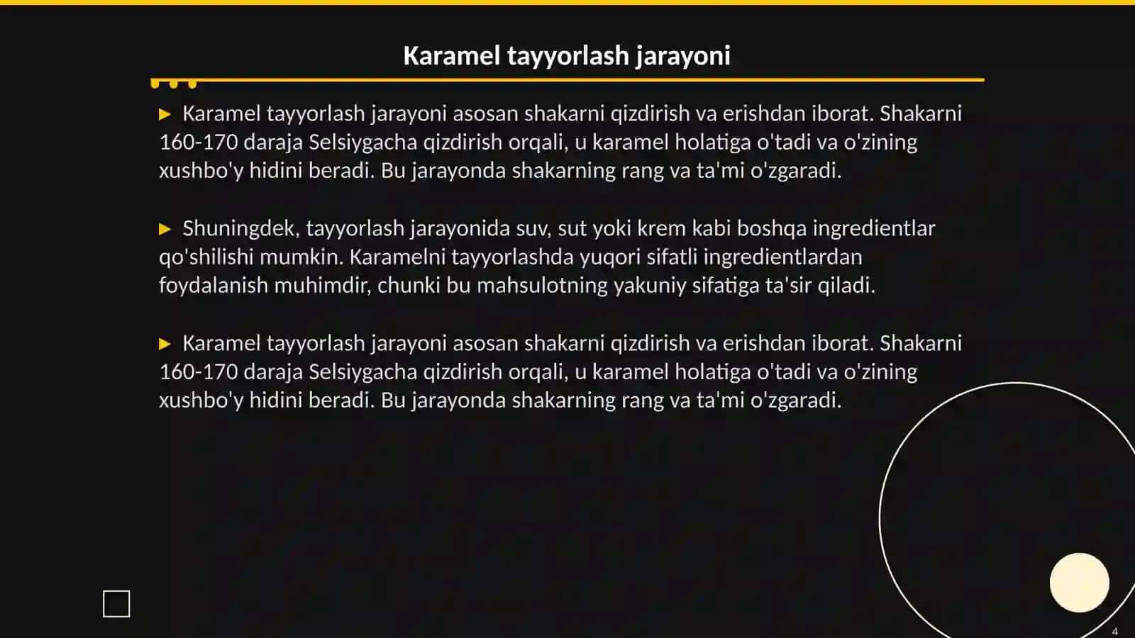 Karamel massasiga ishlov berish 4