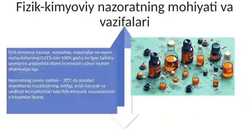 Tenologik sxemalarni bayoni vatexnokimiyoviy nazoratni tashkil qilish usullari 4