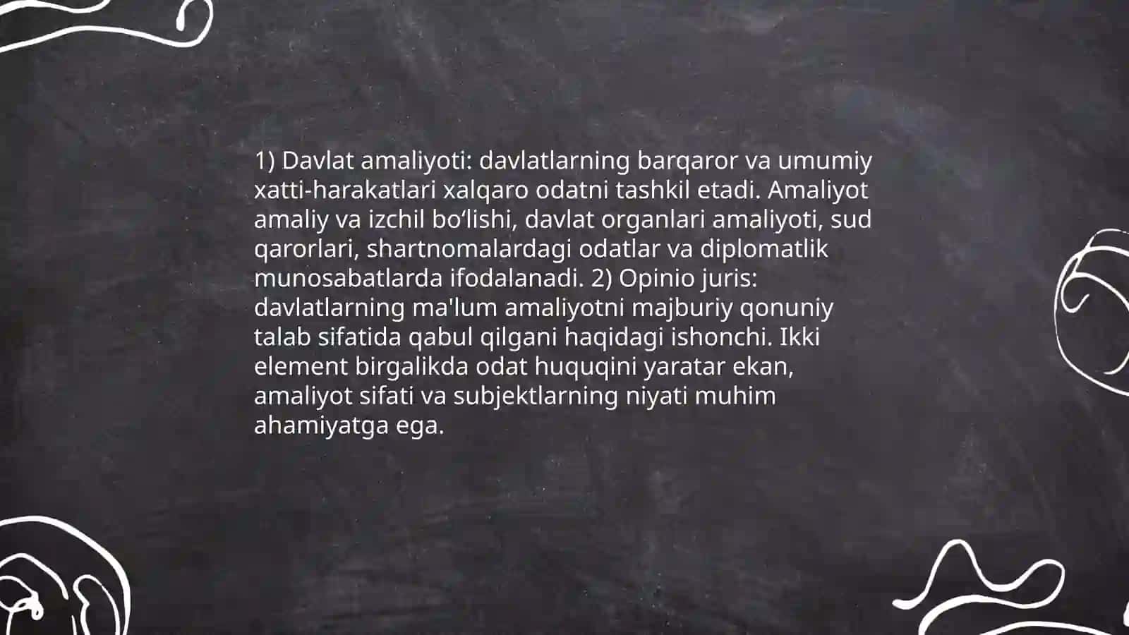 Xalqaro huquqda xalqaro odat normalari 4