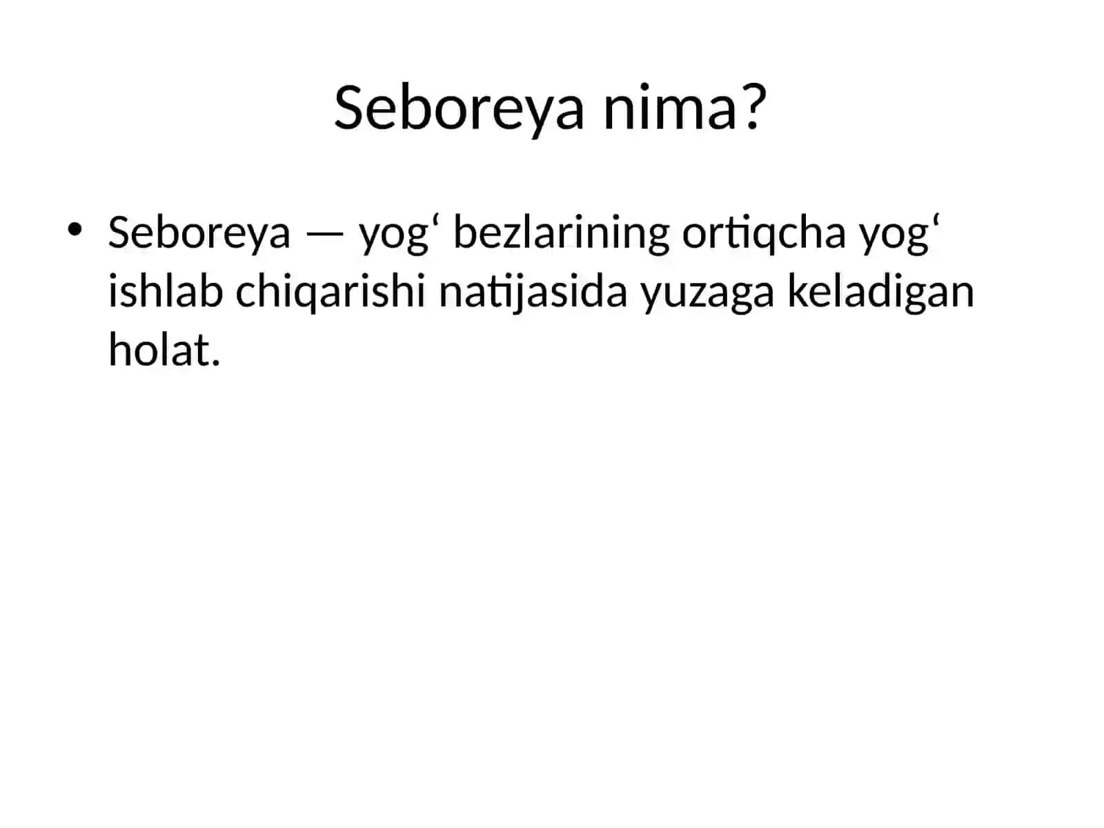 Seboreya va pushti rangli husnbuzarlar 4