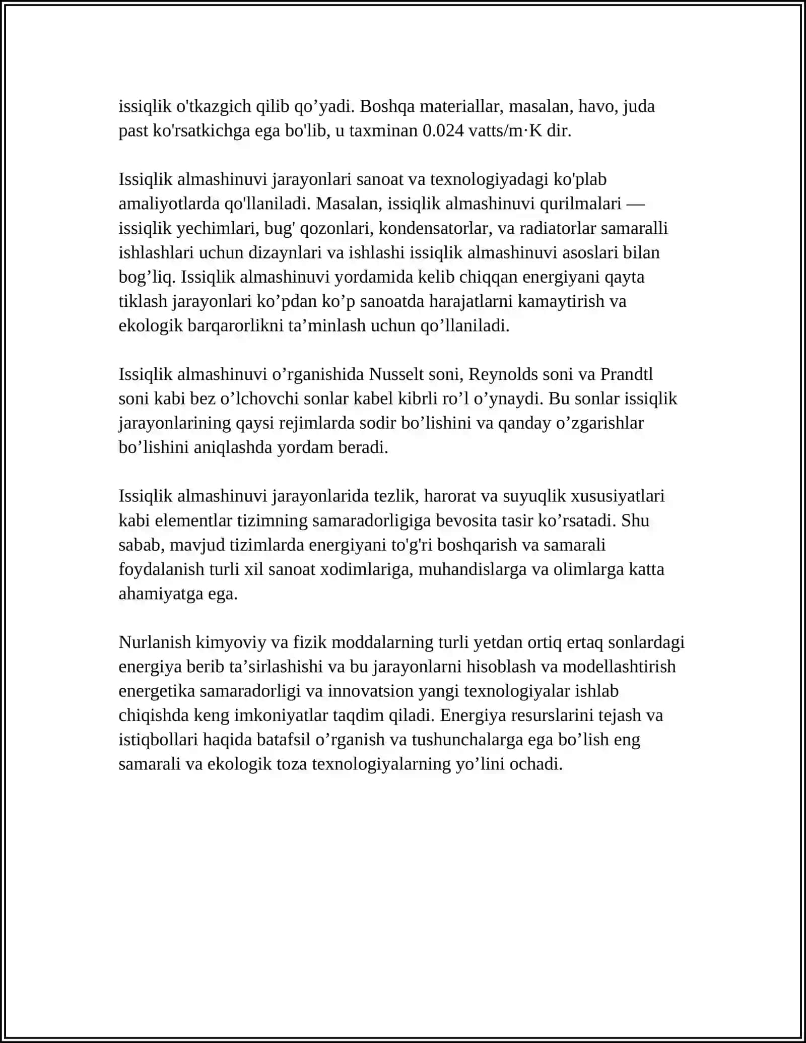 BUGʻ QOZONLARINING ISSIQLIK VA GIDRAVLIK HISOBLASH ASOSLARI 4