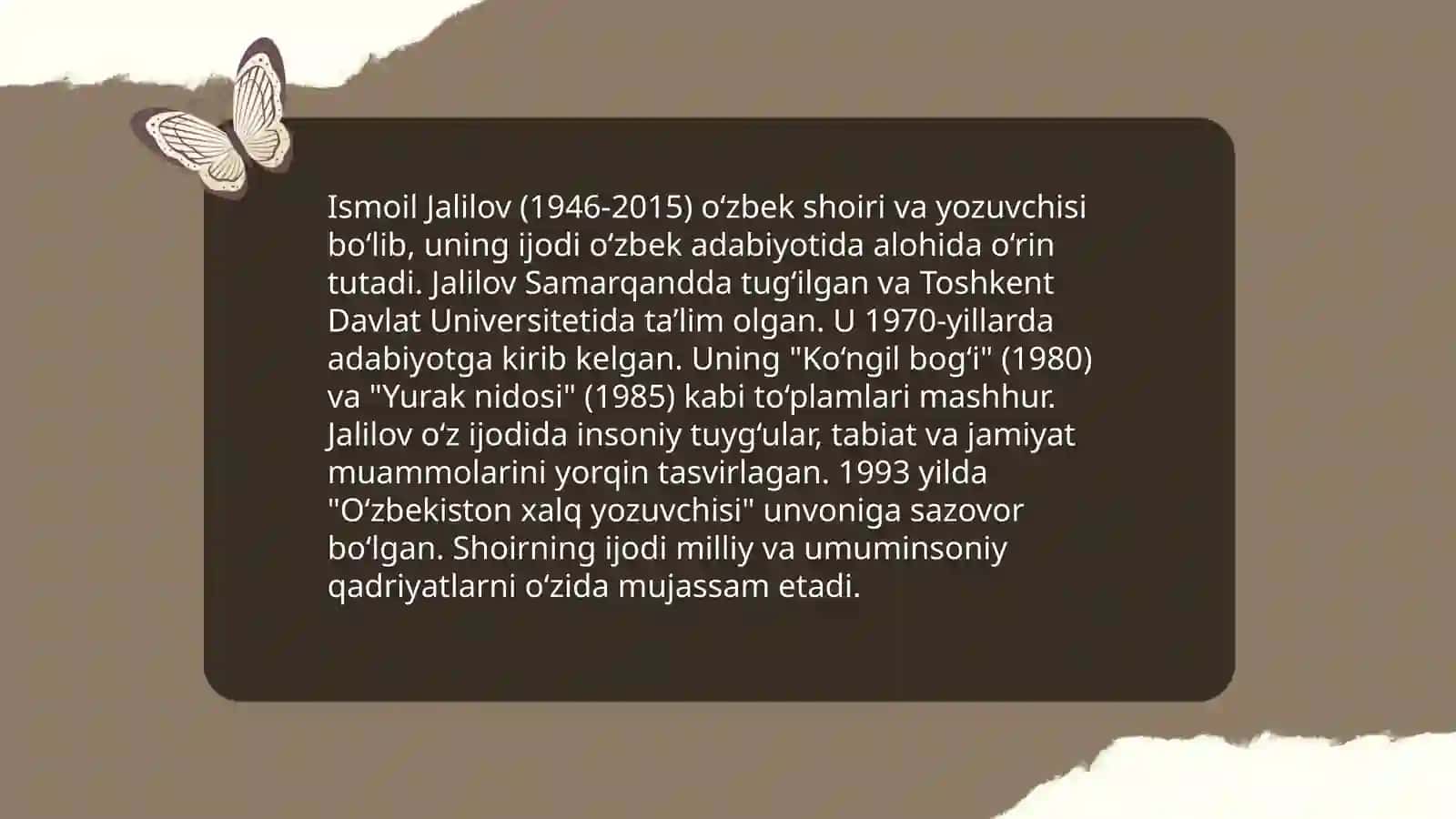 Ismoil Jalilovning hayoti 4