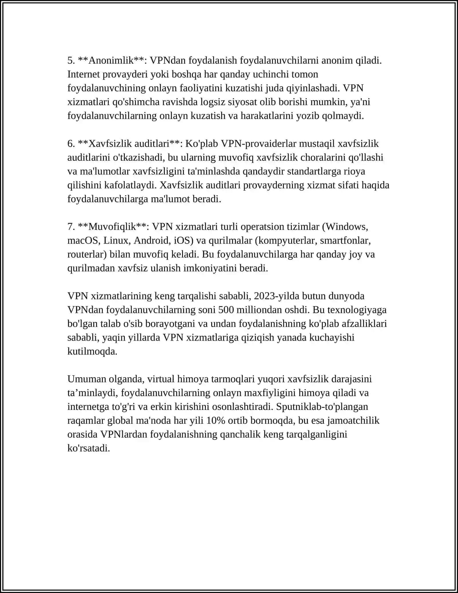 VIRTUAL HIMOYALANGAN TARMOQ VA UNDA AMALIYOTDA FOYDALANISH 4