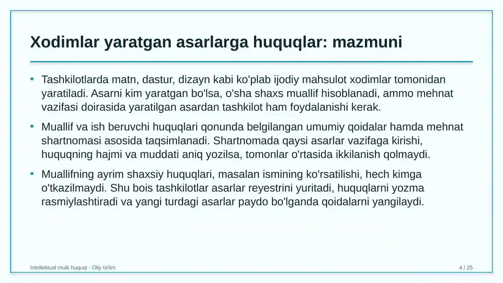 temir yo'l vokzallarida xodimlar yaratgan asarlarga huquqlarni tartibga solish 2315 4