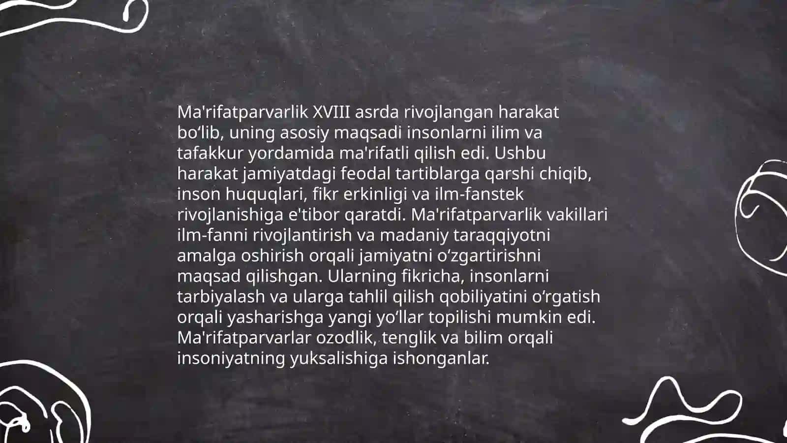 Marifatparvarlarining õlka ijtimoiy-manaviy hayotida tutgan õrni 4