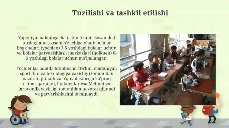Yaponiyada maktabgacha taʼlim tizimi va undagi muammolar 4