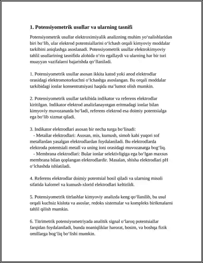 Potensiyometrik usullar 4