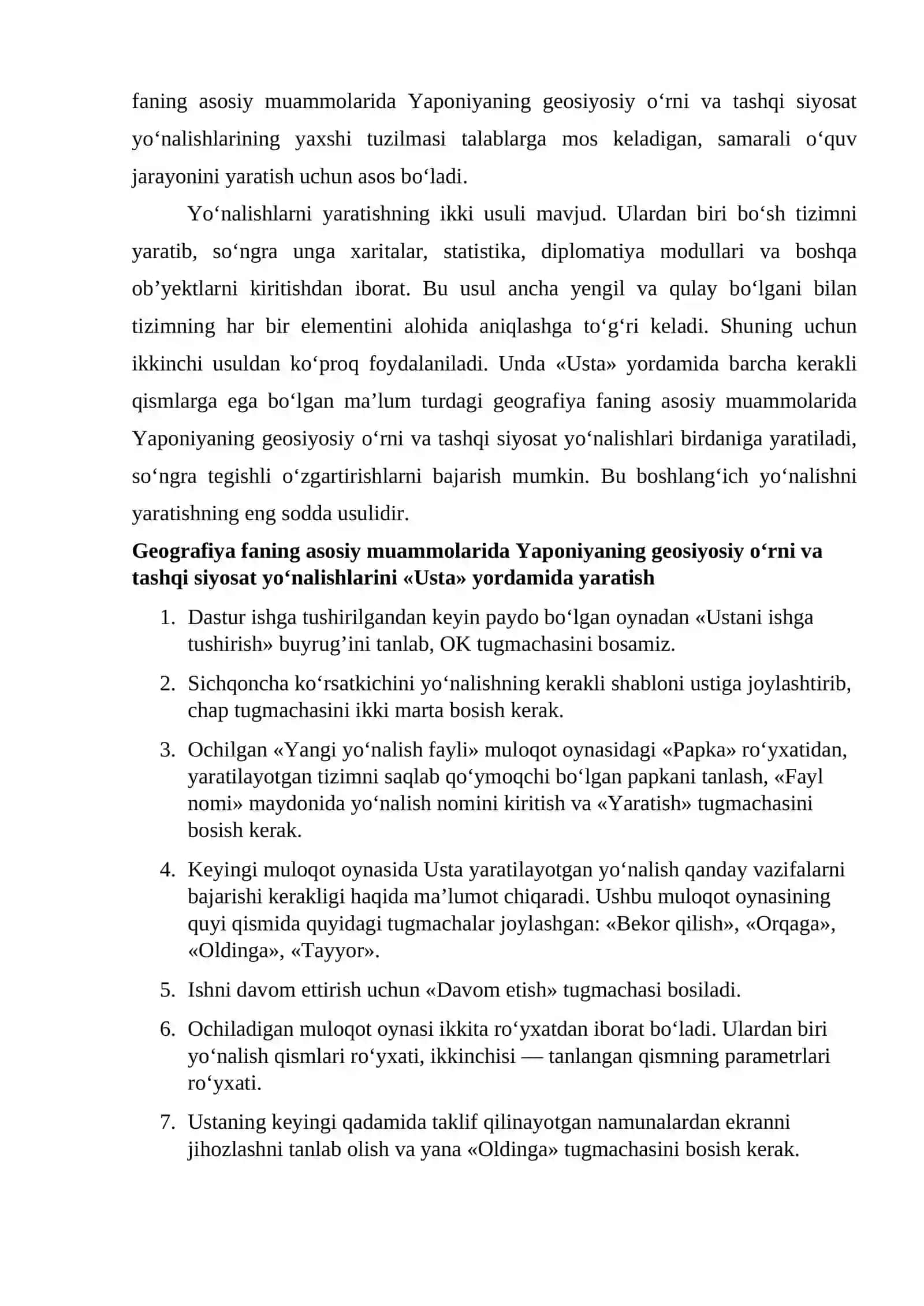 GEOGRAFIYA FANING ASOSIY MUAMMOLARIDA YAPONIYANING GEOSIYOSIY O‘RNI VA TASHQI SIYOSAT YO‘NALISHLARI 4