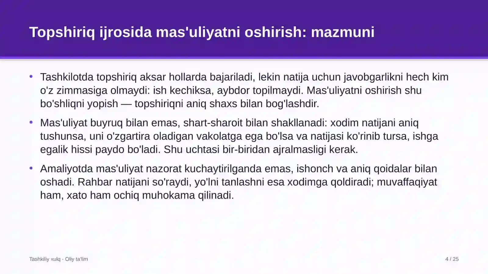 Farmatsevtika sanoatida topshiriqni bajarishda mas'uliyatni oshirish 4