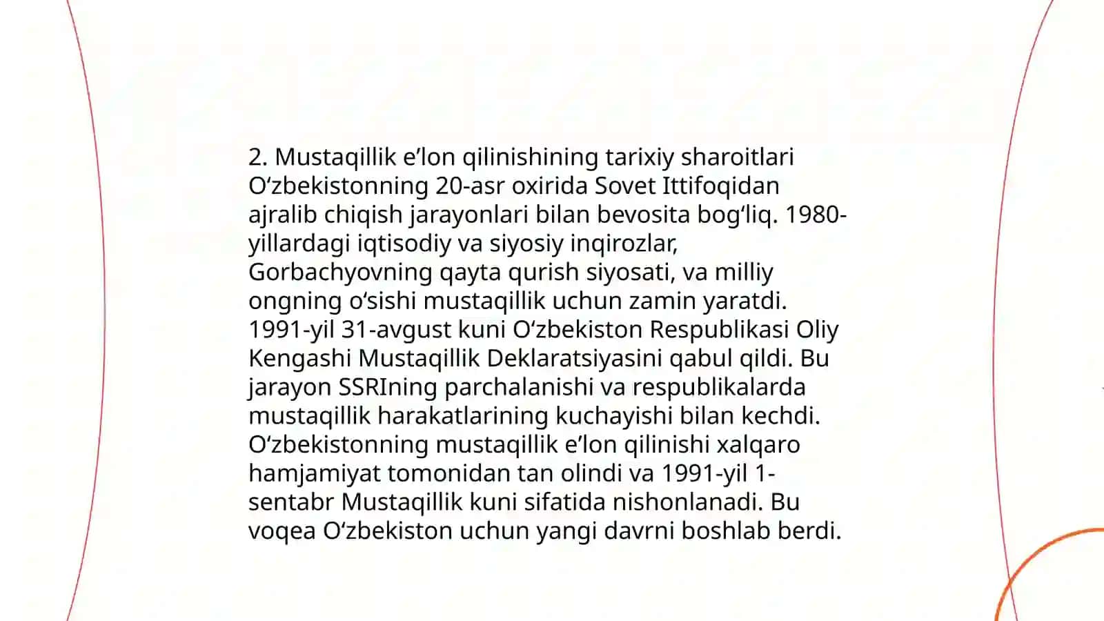 Oʻzbekistonda davlat mustaqilligiga erishish jarayoni 4