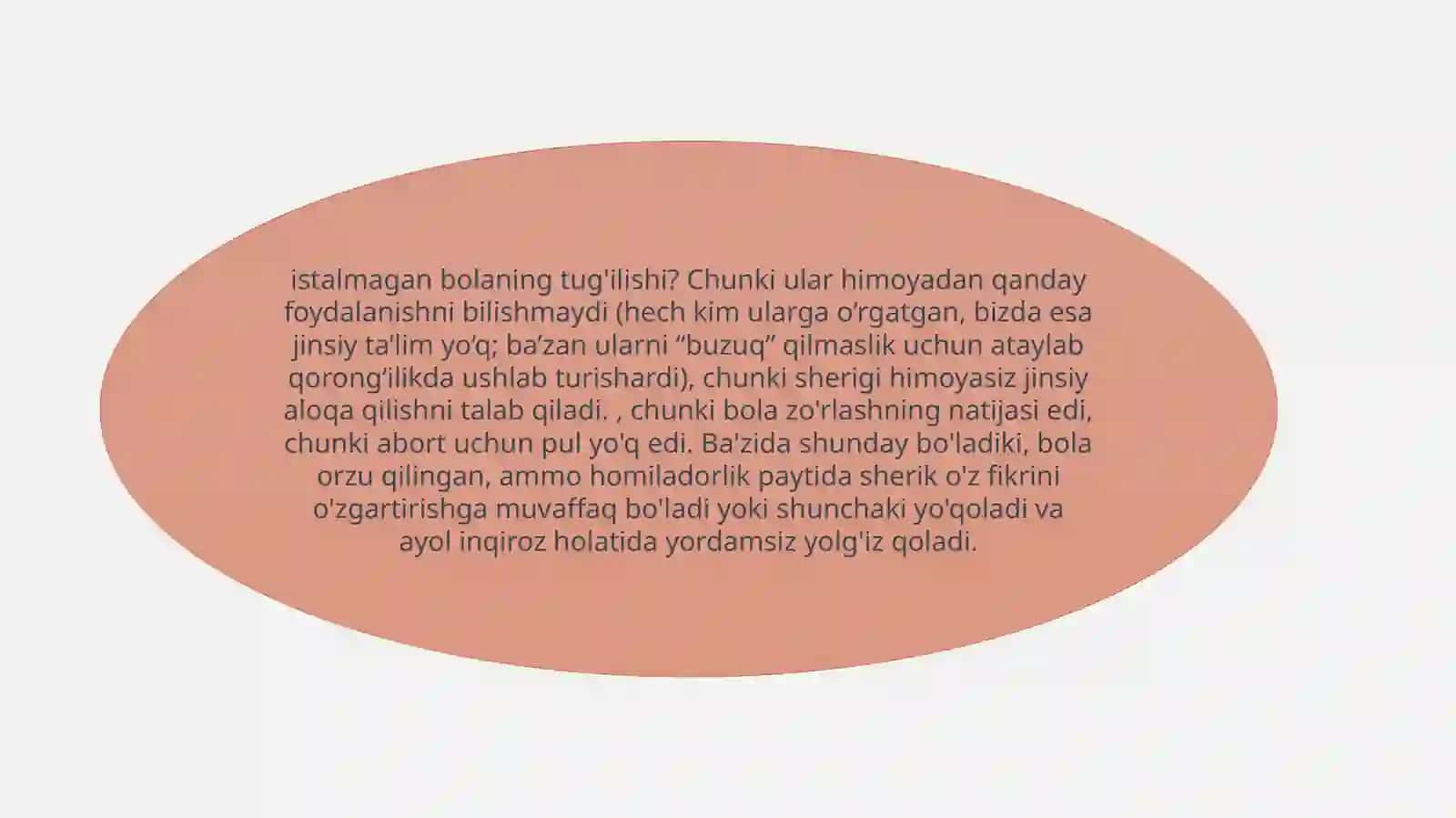Ayollarning farzandidan voz kechish sabablari 4