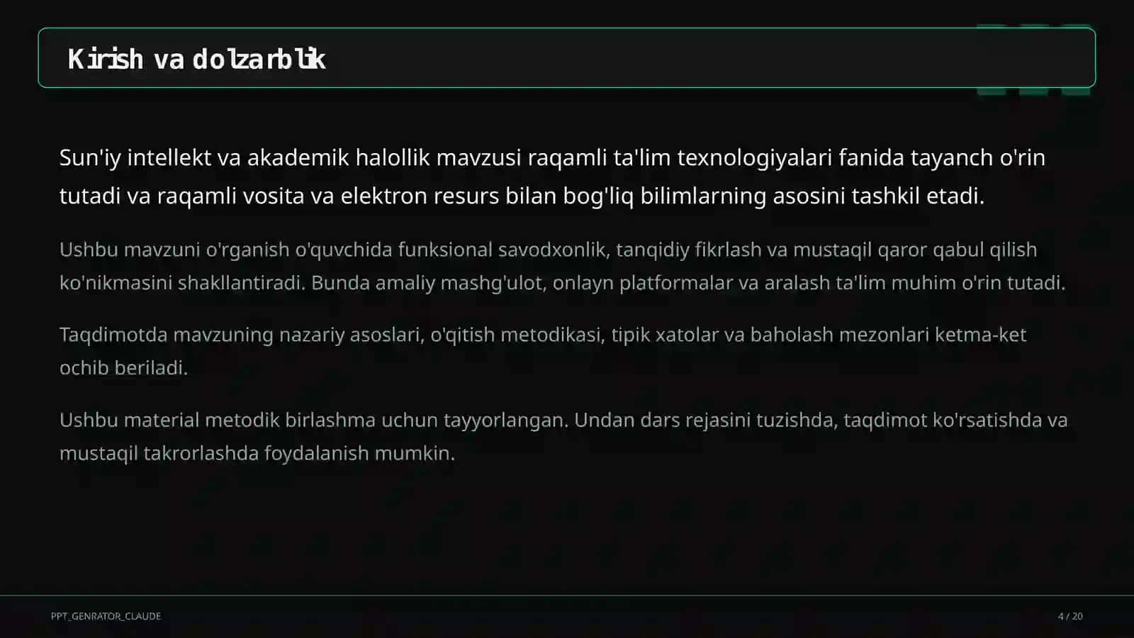 Sun'iy intellekt va akademik halollik 4