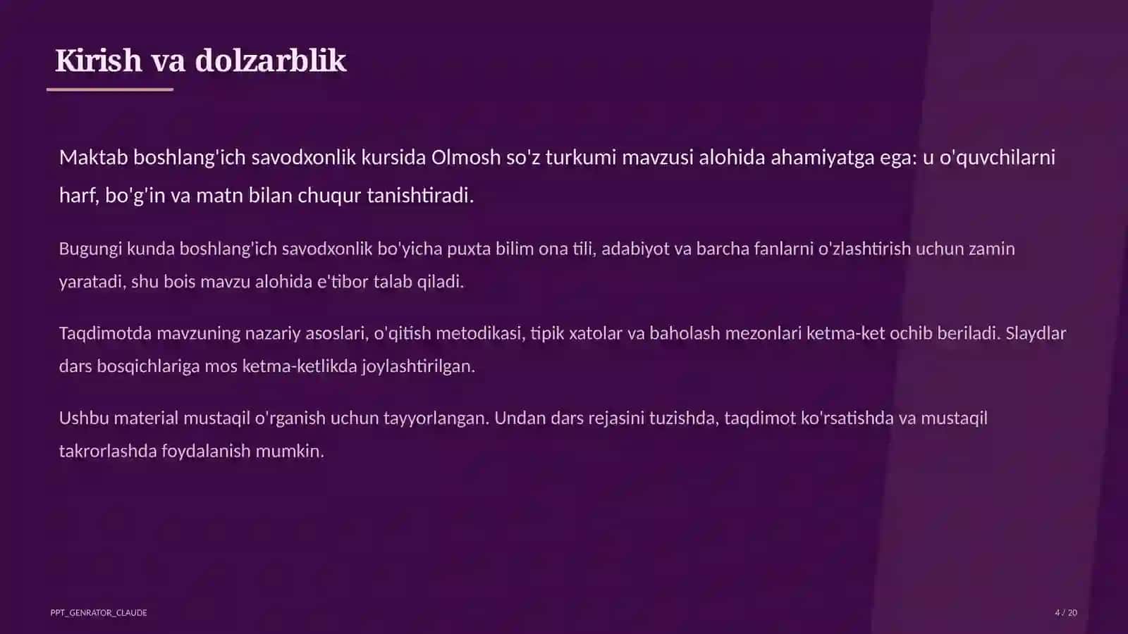 Olmosh so'z turkumi (4-sinf) 4