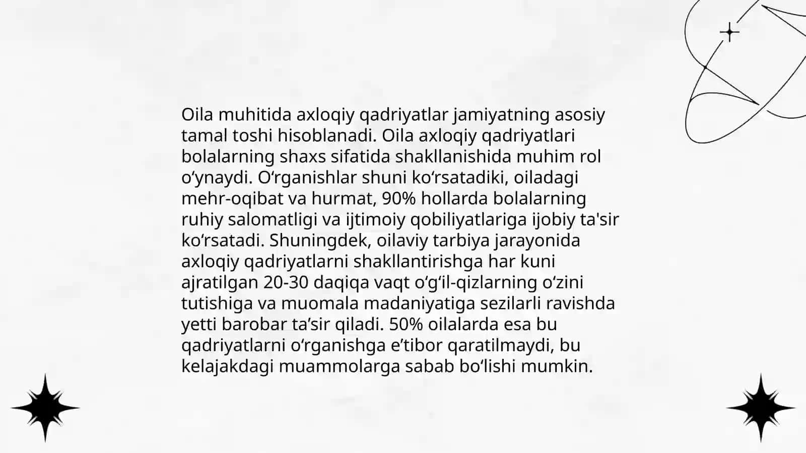 Ma'naviy axloqiy tarbiya, oila tarbiyasi 4