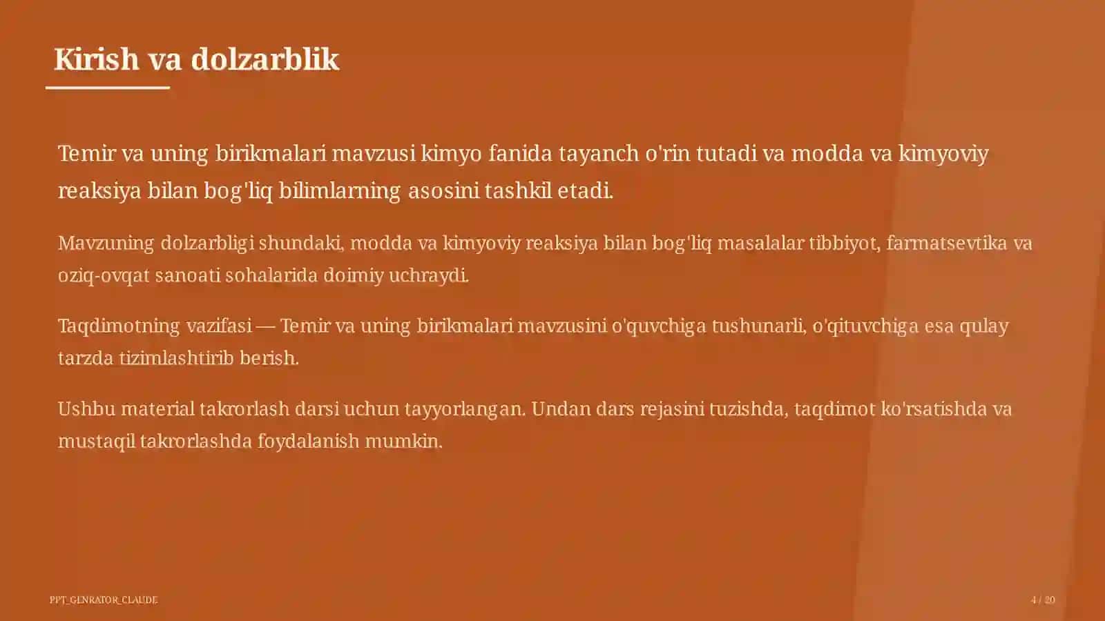 Temir va uning birikmalari (9-sinf) 4