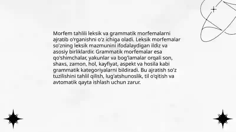 Marfologik tahlil usullari va ularning ahamiyati 4