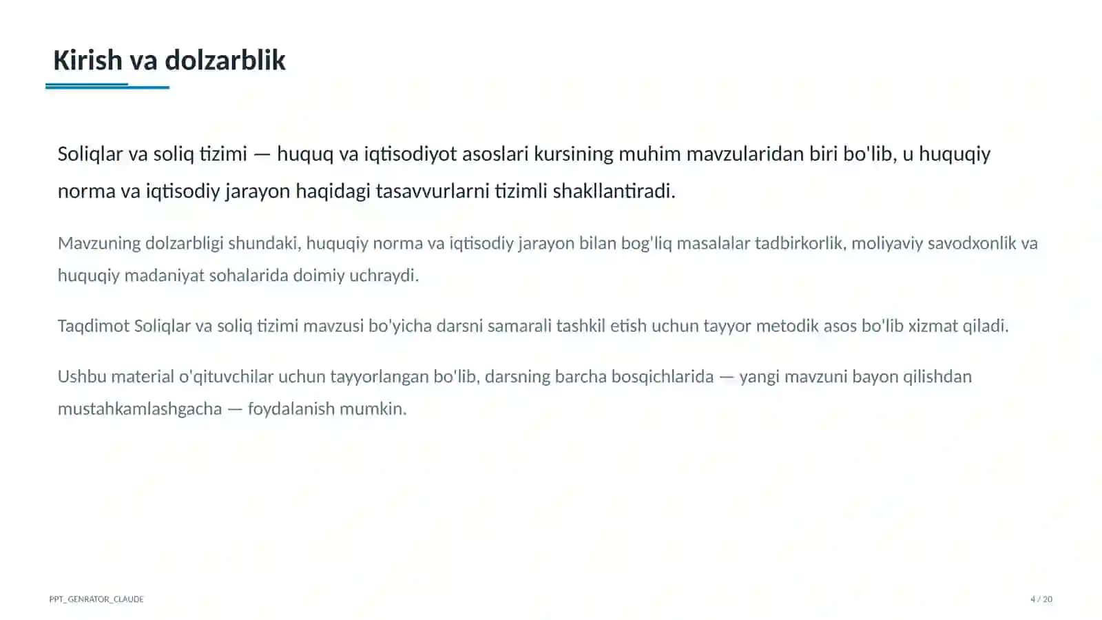 Soliqlar va soliq tizimi (10-sinf) 4