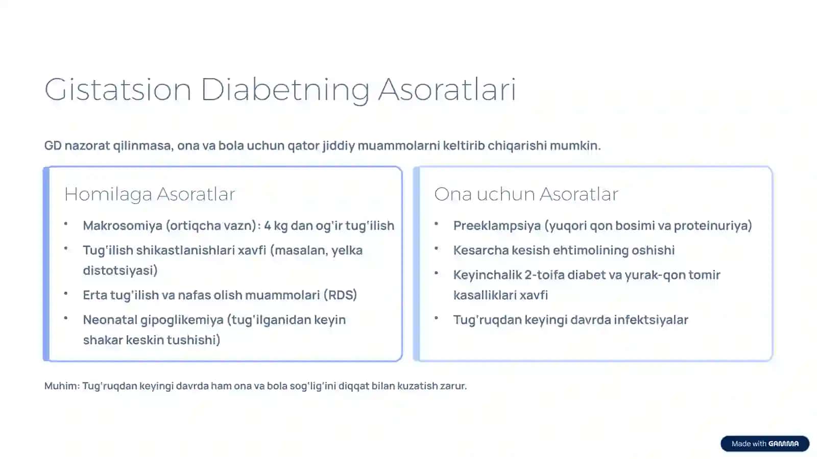 Endokrinologiya va Gistatsion Diabet: Homiladorlikda Shakar Kasalligi 4