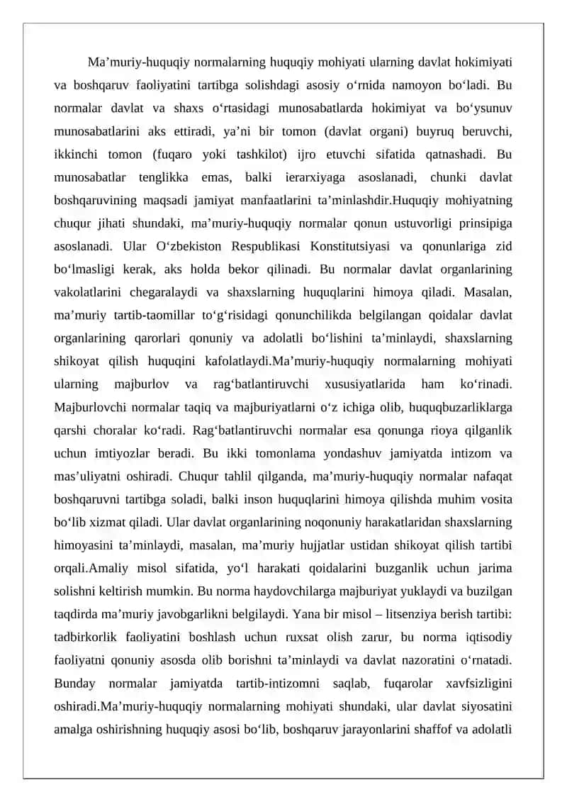 Ma’muriy-huquqiy normalar tushunchasi va umumiy tavsifi 4