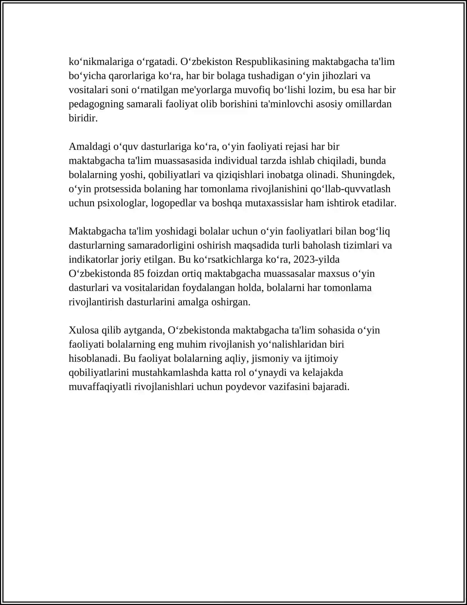 Maktabgacha ta'limdagi o‘yin faoliyati 4