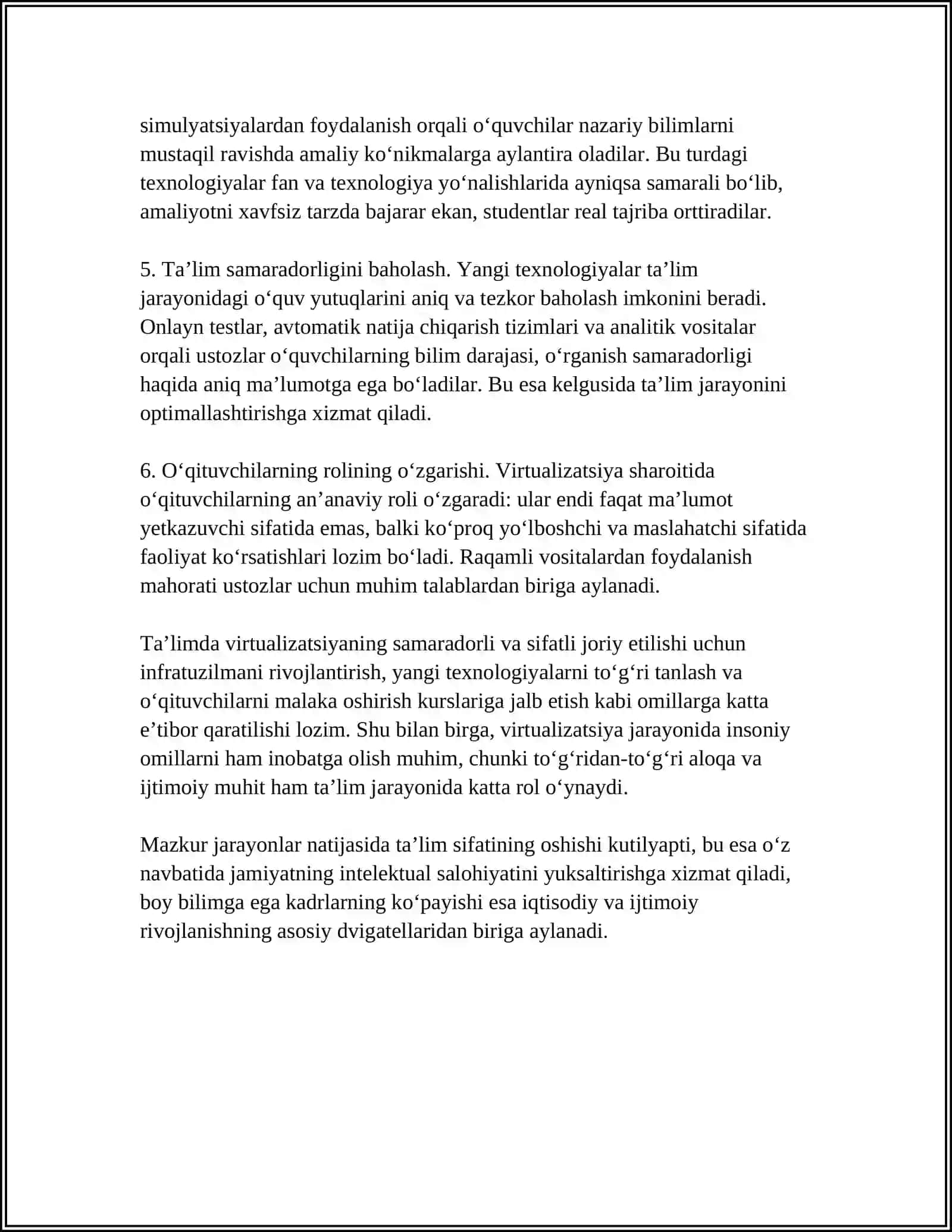 TAʼLIMDA VIRTUALIZATSIYANING AHAMIYATI 4