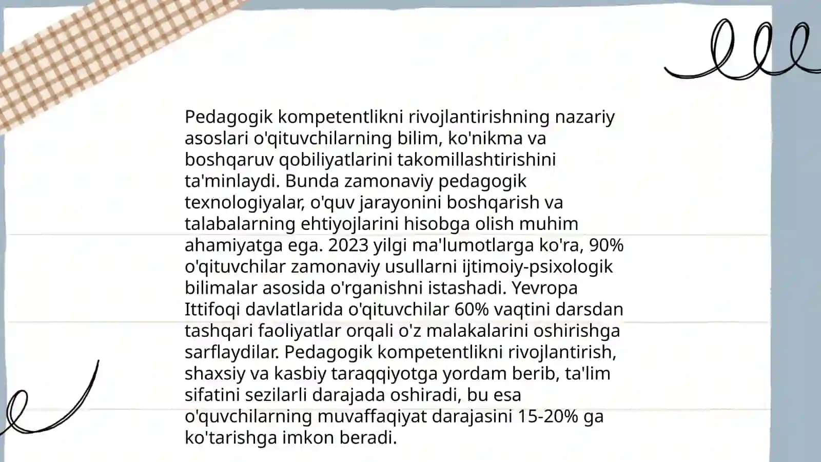 Pedagogik kompetentlikni shakllantirishning pedagogik asoslari 4