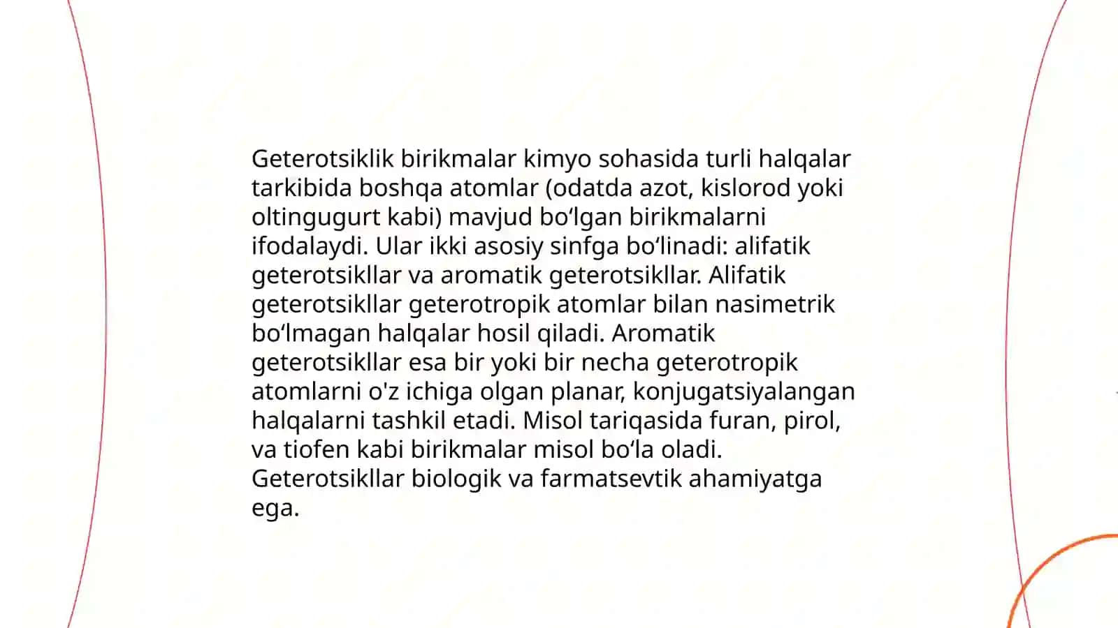 Geterotsiklik birikmalar haqida tushunchalar 4