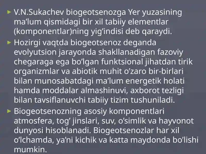 Biotsenozvaekotizimlar 4