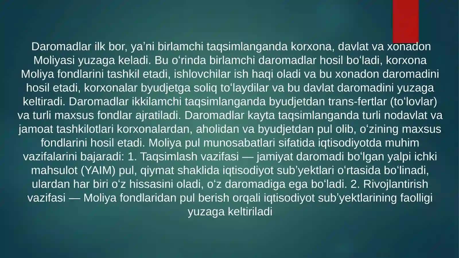O'zbekiston Respublikasi Moliya Vazirligi, uning moliyani boshqarishdagi vazifalari huquq va majburiyat 4