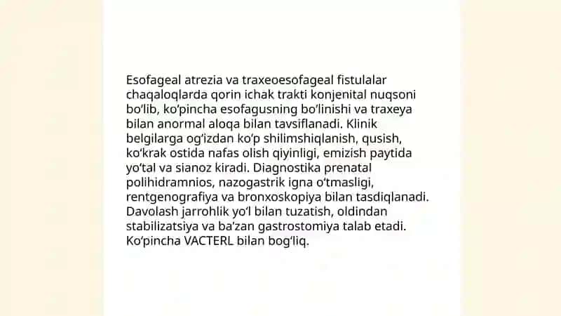 Meda va ichak embriyologiyasi va rivojlanish mexanizmlari 4