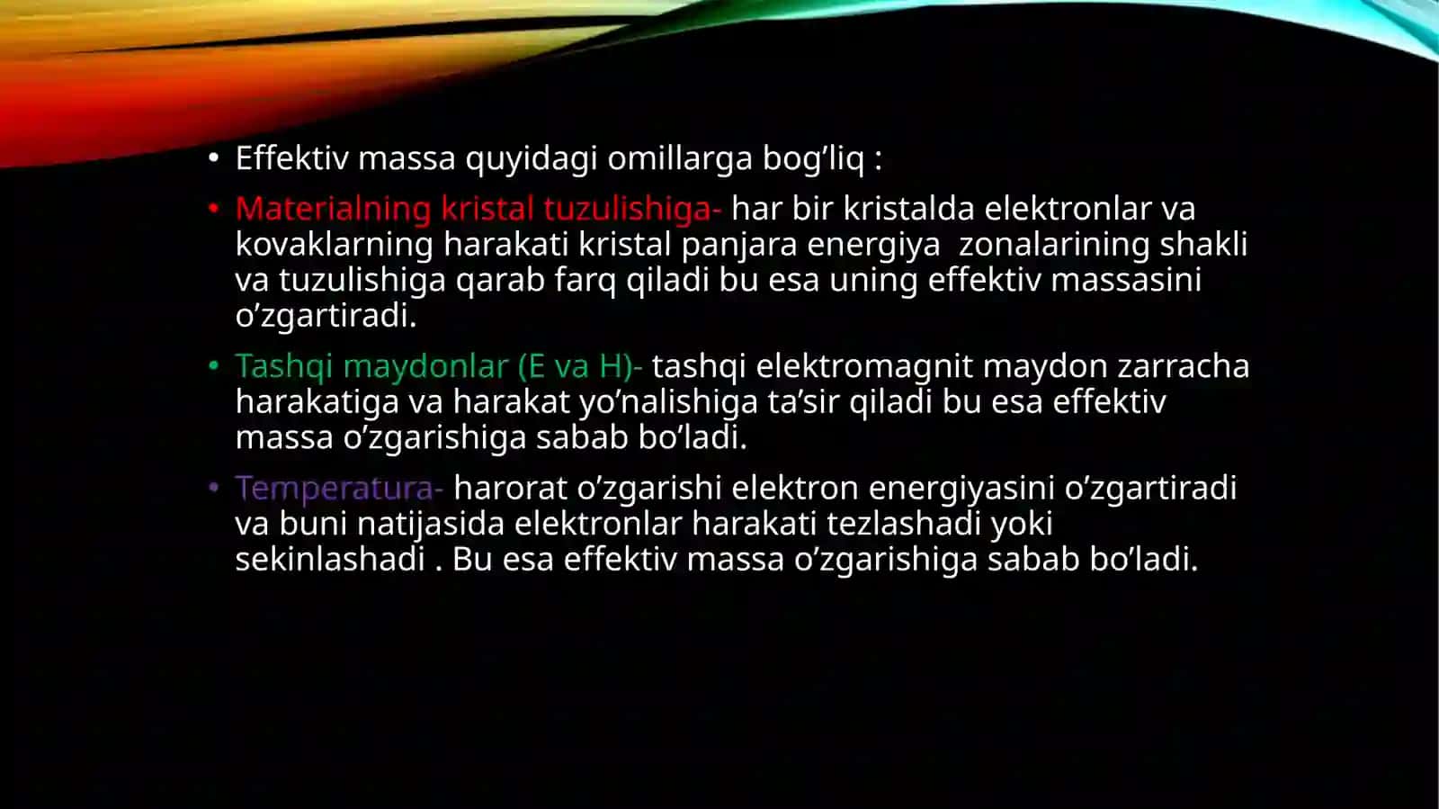 Effektiv massava unianiqlash usullari 4
