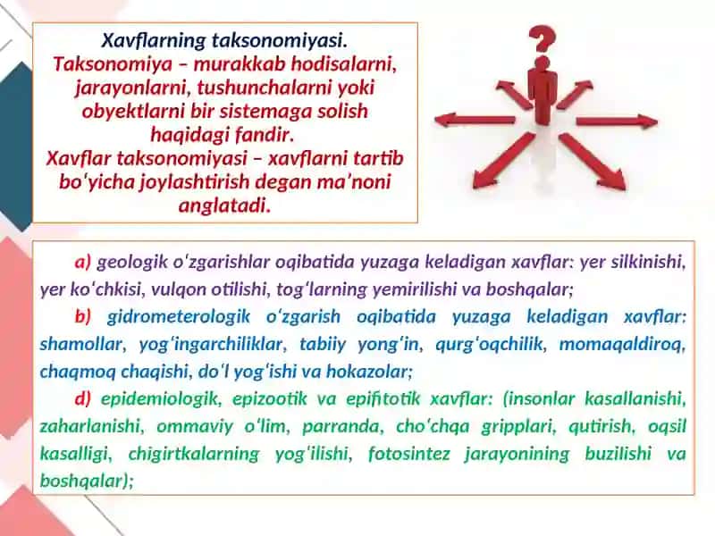 Hayot faoliyati xavfsizligini tahlil qilish 4