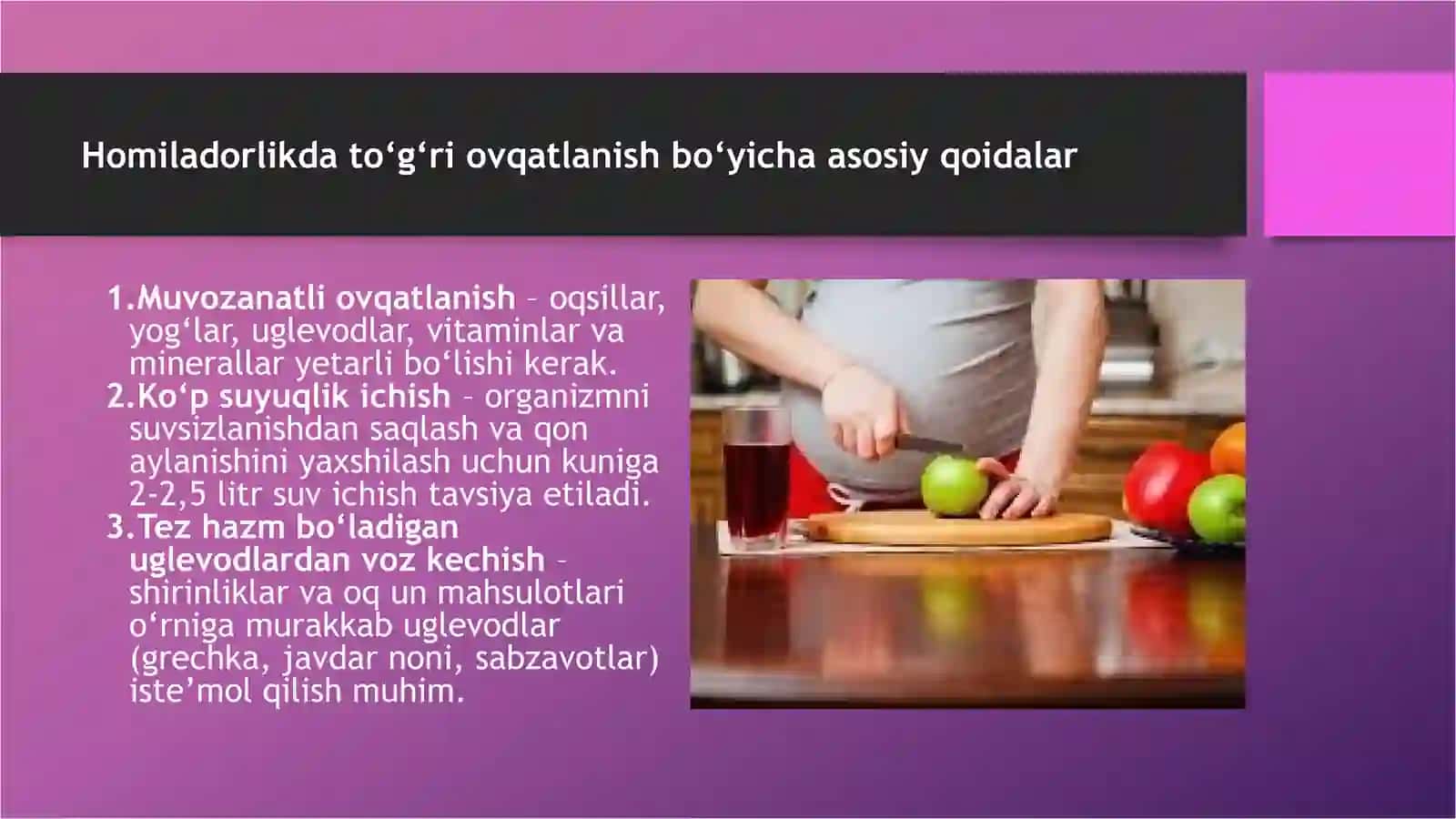 Homiladorlarda ovqatlanish 4