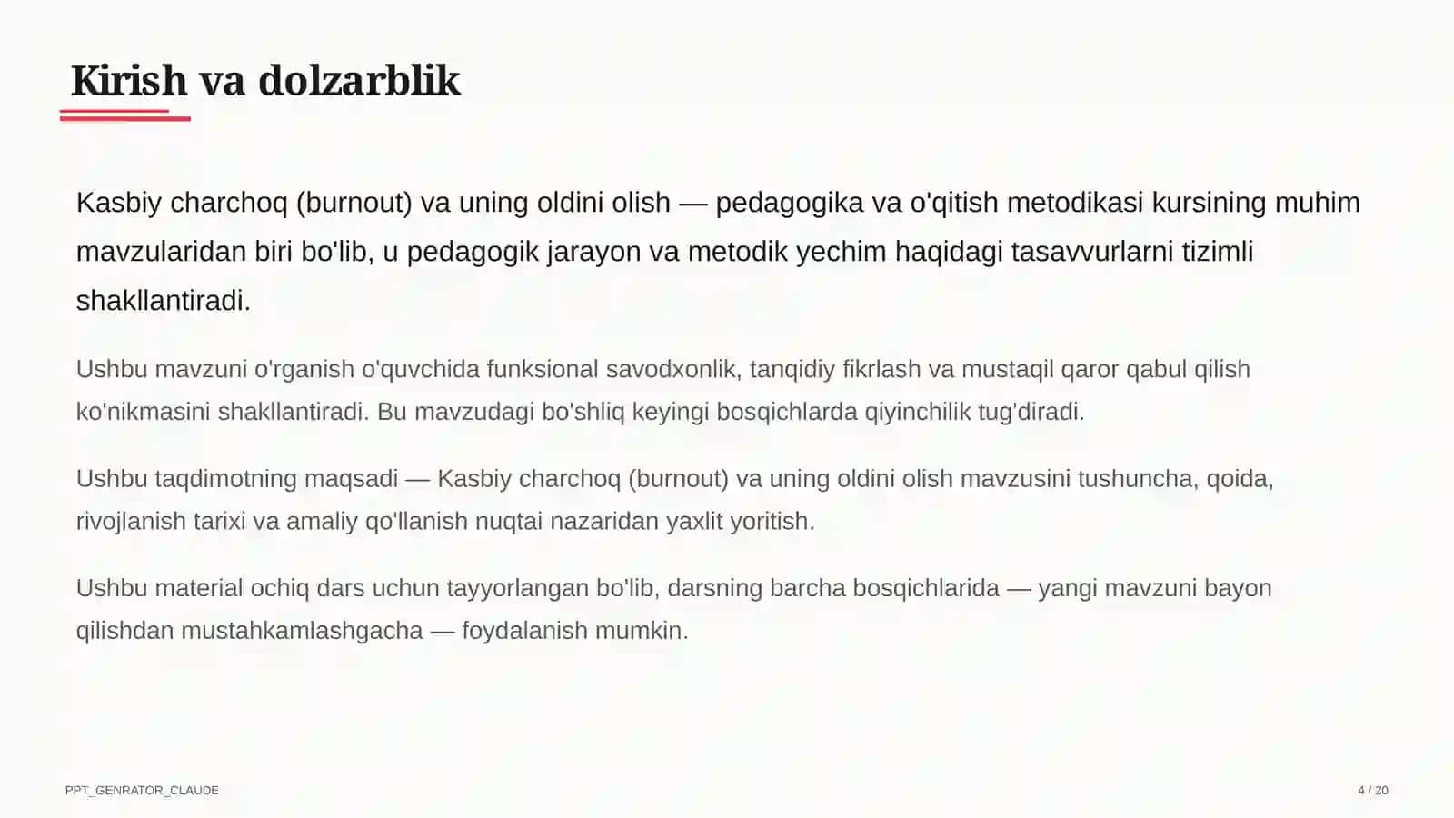 Kasbiy charchoq (burnout) va uning oldini olish 4