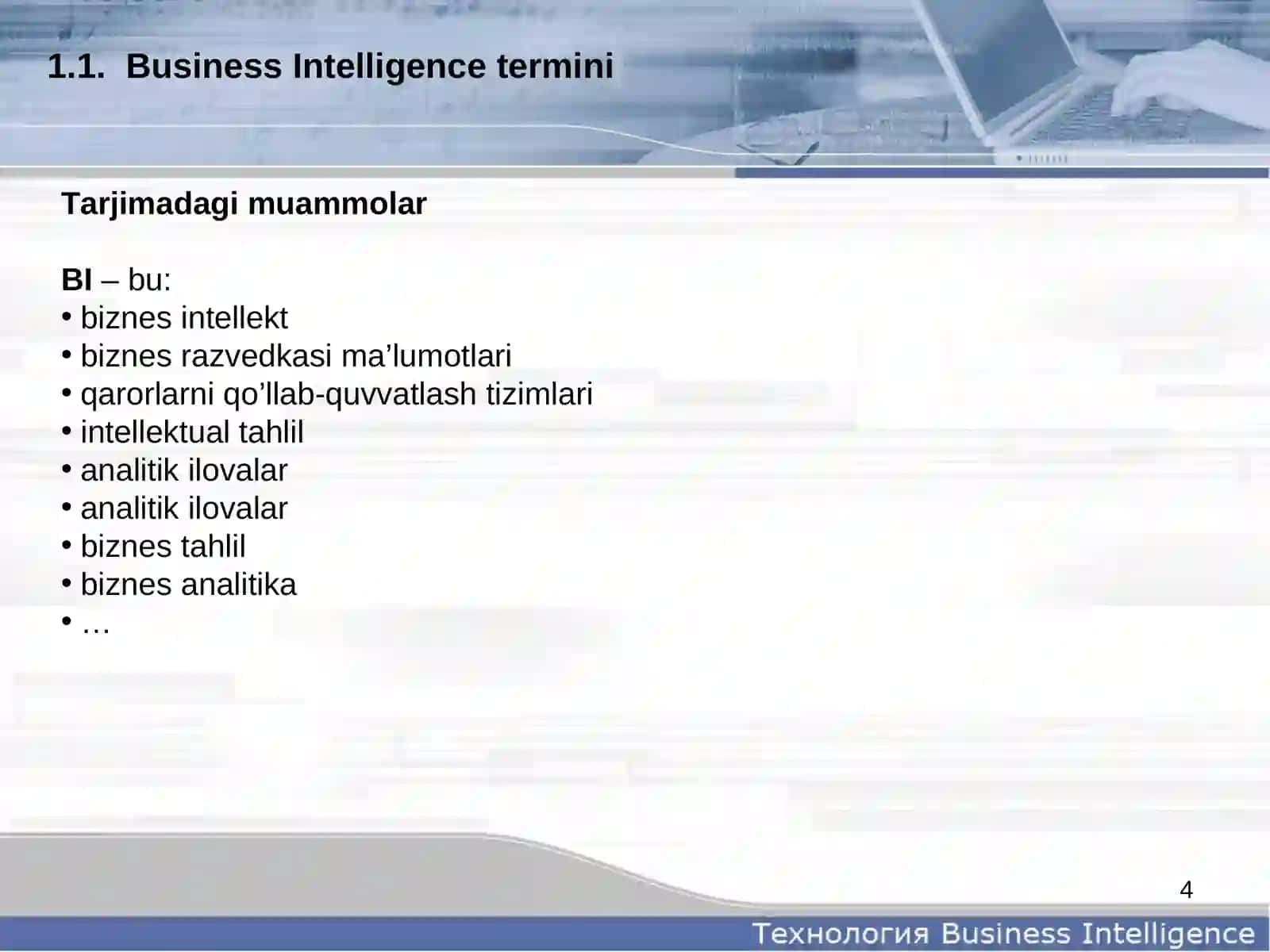 Biznes intellekt 4