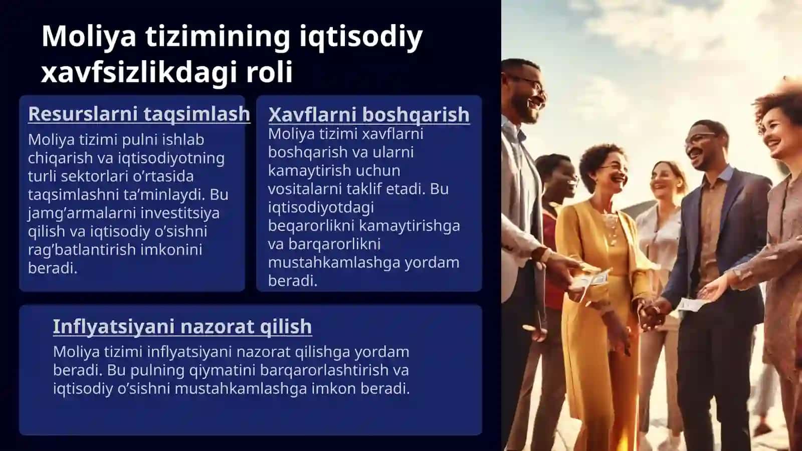 Moliya, pul-kredit tizimida iqtisodiy xavfsizlikni taʼminlash dastaklari 4