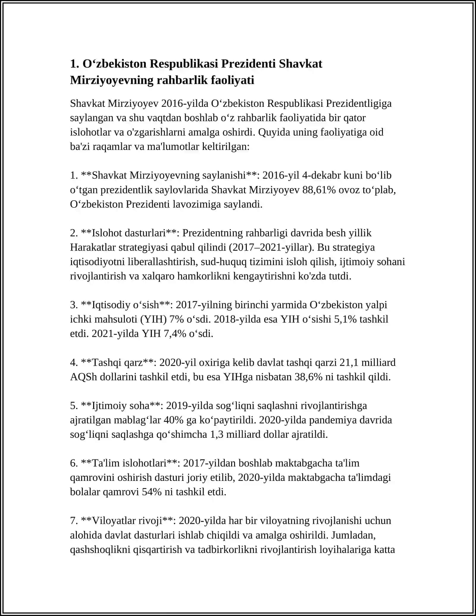 Shavkat Mirziyoyevning Rahbarlik Faoliyati 4