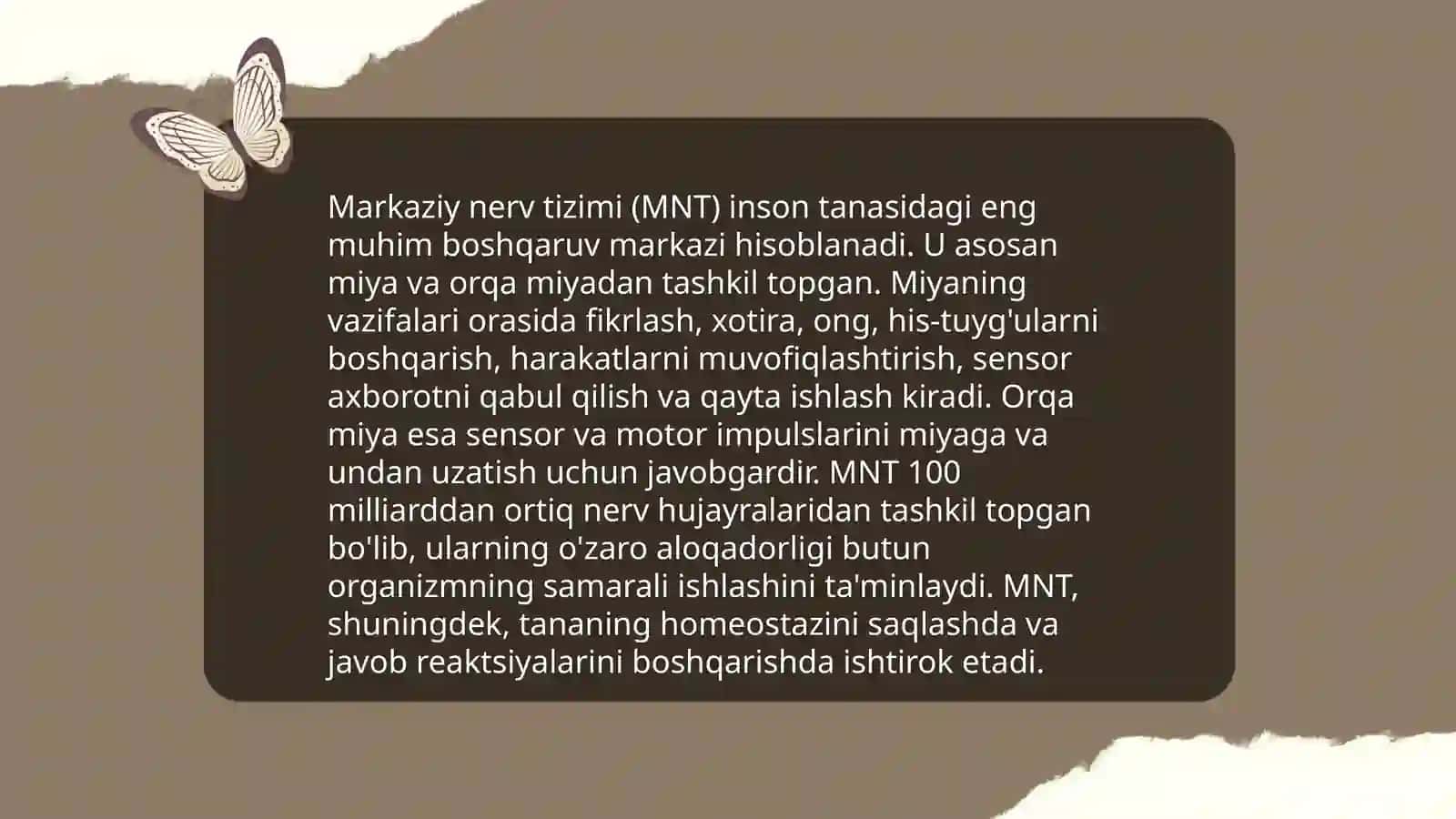 Organizmning nerv, immun-endokrin boshqariluvi 4