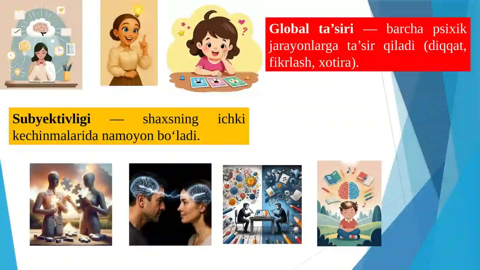 Kayfiyatning umumiy tavsifi va uning turlari 4