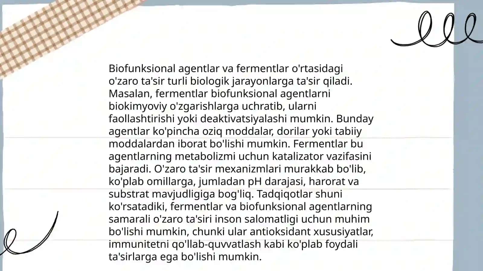 Fermentlarni biofunksioanal agent orqali imobillash 4