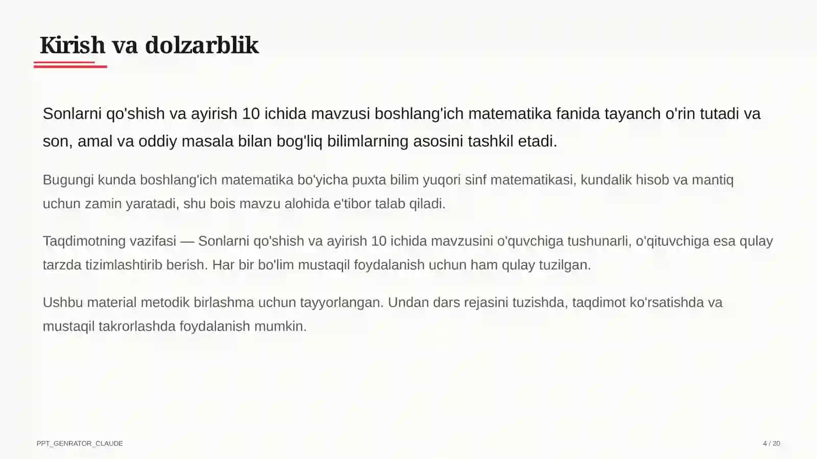 Maqsad va natijalar 4