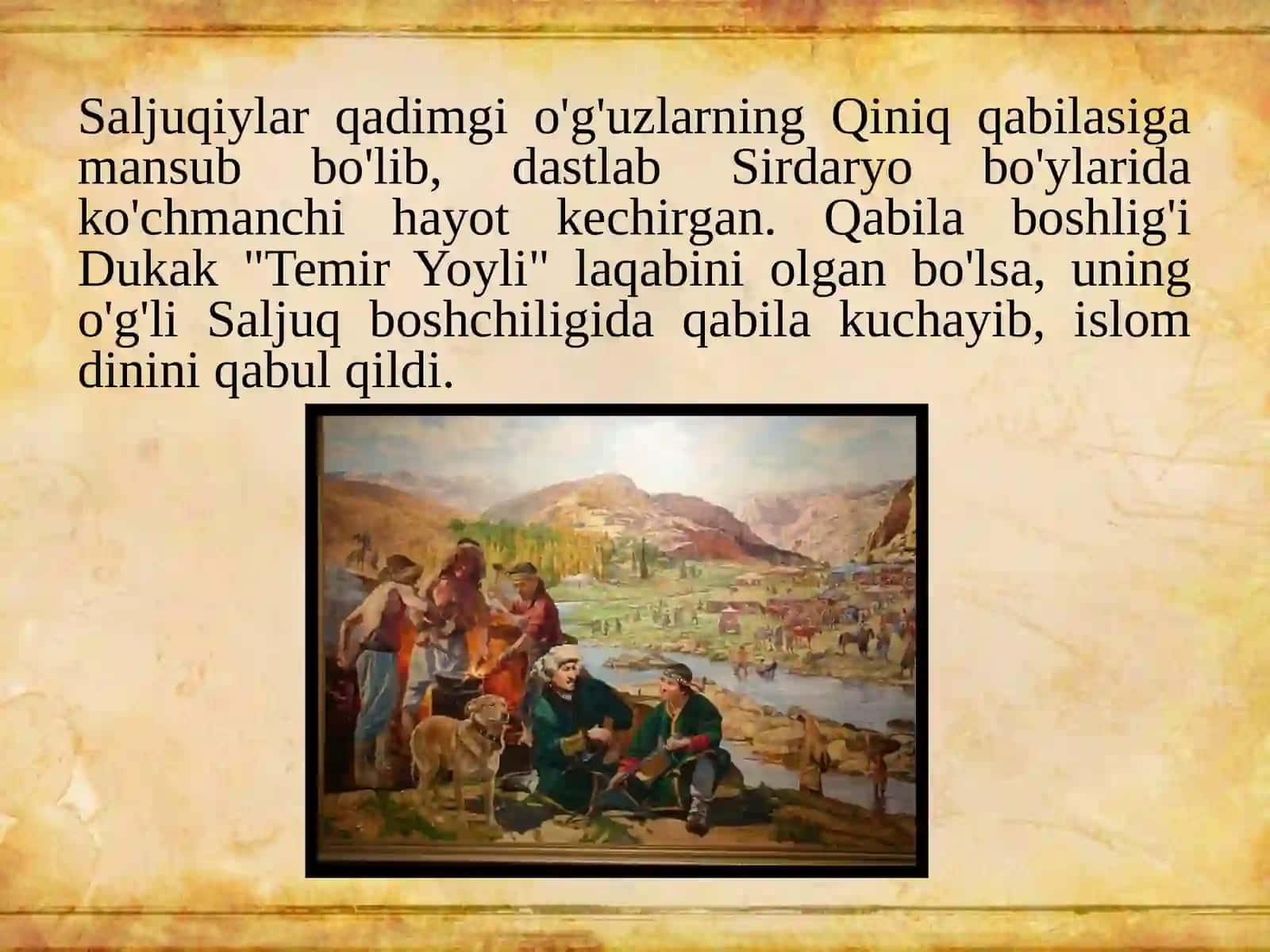 Saljuqiylardavlatiningtashkiltopishivasiyosiytarixi 4