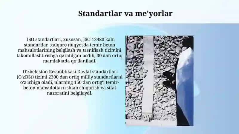 Temirbeton buyumlarining nomenklaturasi 4