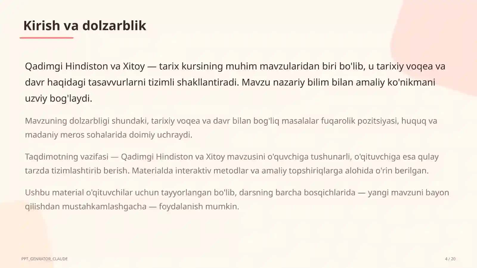 Qadimgi Hindiston va Xitoy (6-sinf) 4