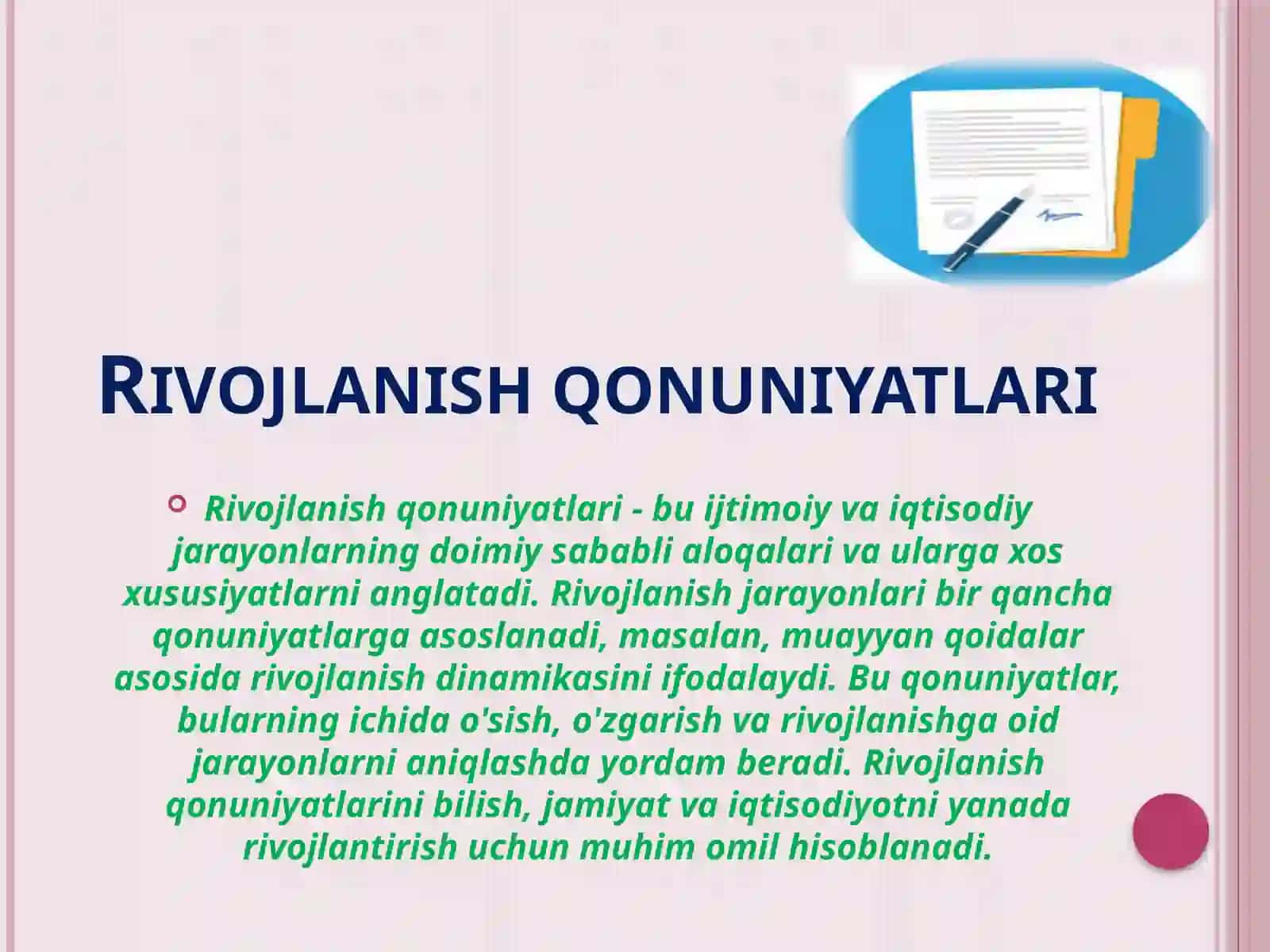 Rivojlanishqonuniyatlari 4
