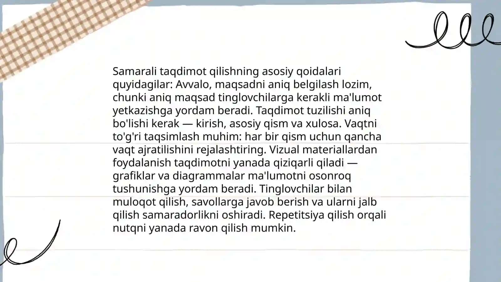 Taqdimot tayyorlash va taqdim etish usuli va vositalari 4