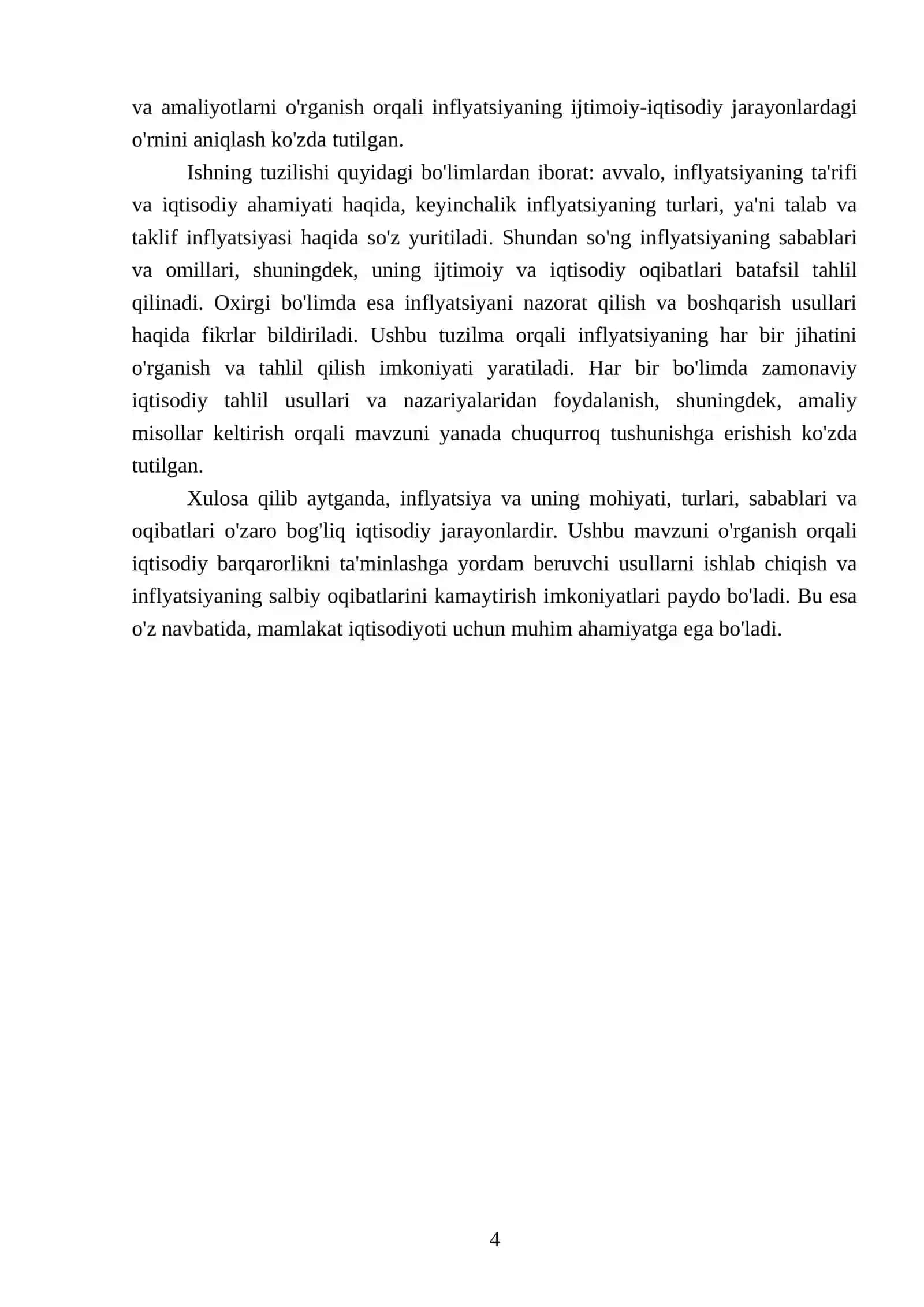 Inflyatsiya uning mohiyati va turlari 4